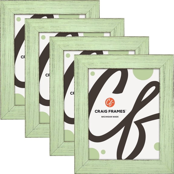 Craig Frames Jasper, 12x28 inch Picture Frame, Country Mint Julep Green, Set of 4