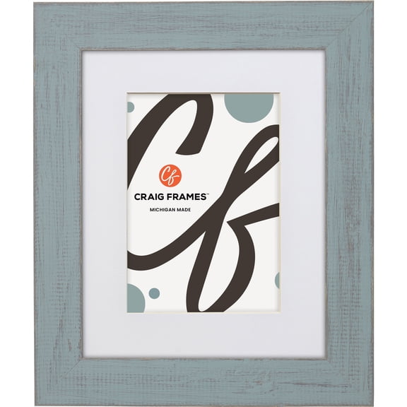 Craig Frames Jasper, 14x18 inch Country Dixie Grey Picture Frame Matted for na 12x16 Photo