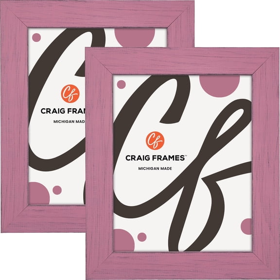 Craig Frames Jasper, 15x30 inch Picture Frame, Country Petticoat Pink, Set of 2