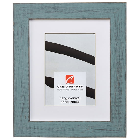 Craig Frames Jasper, 18x36 inch Country Dixie Grey Picture Frame Matted for a 14x32 Photo