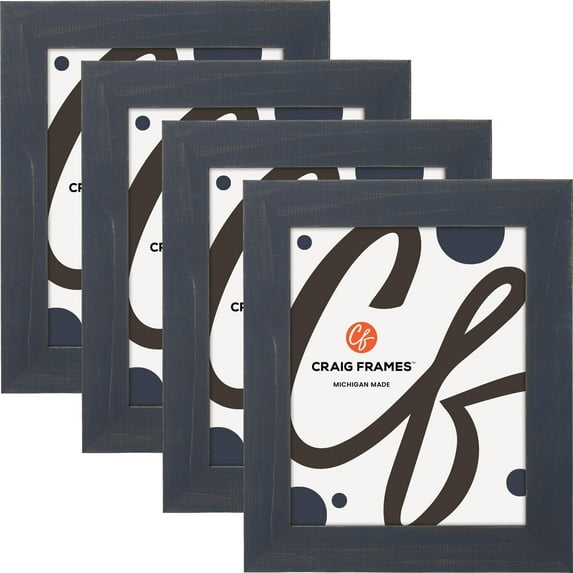 Craig Frames Jasper, 19x25 inch Picture Frame, Country Weathered Blue, Set of 4