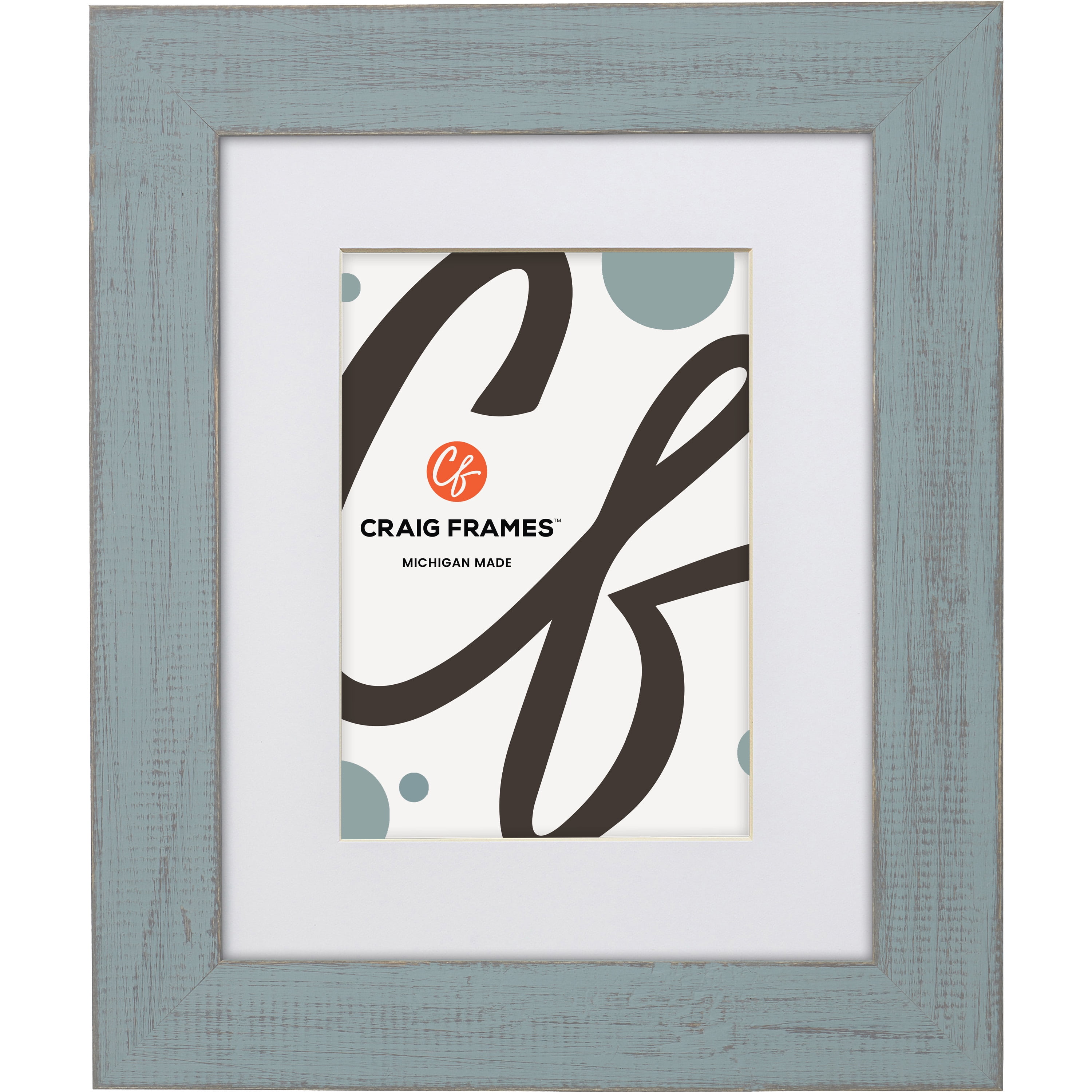 Craig Frames Jasper, 20x24 inch Country Dixie Grey Picture Frame Matted ...