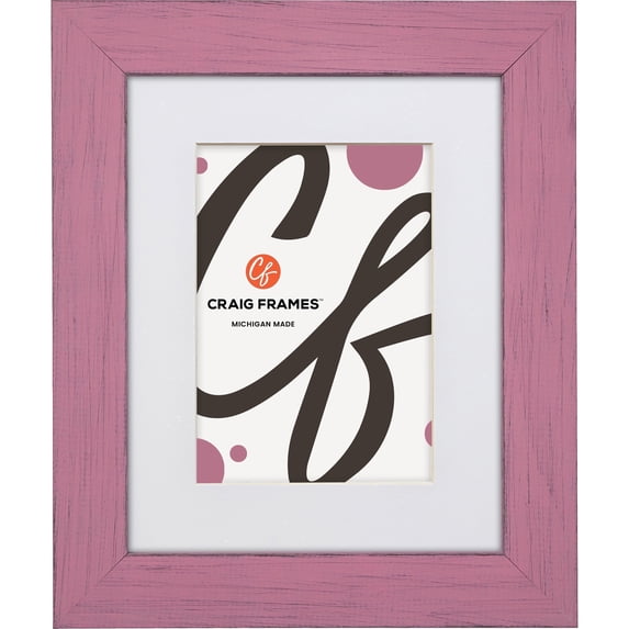 Craig Frames Jasper, 20x27 inch Country Petticoat Pink Picture Frame Matted for a 16x24 Photo