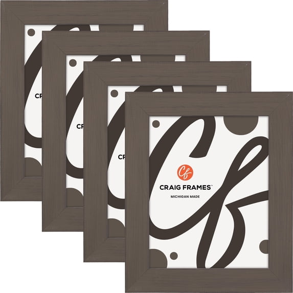 Craig Frames Jasper, 21x30 inch Picture Frame, Country Whiskey Brown, Set of 4