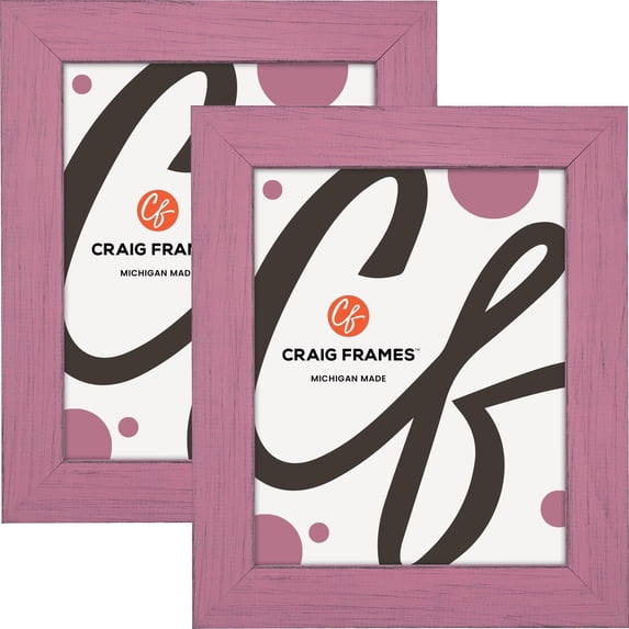 Craig Frames Jasper, 25x27 inch Picture Frame, Country Petticoat Pink, Set of 2