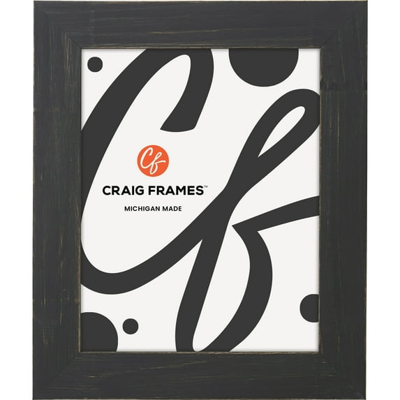 Craig Frames Jasper, 27x30 inch Picture Frame, Country Charcoal Black
