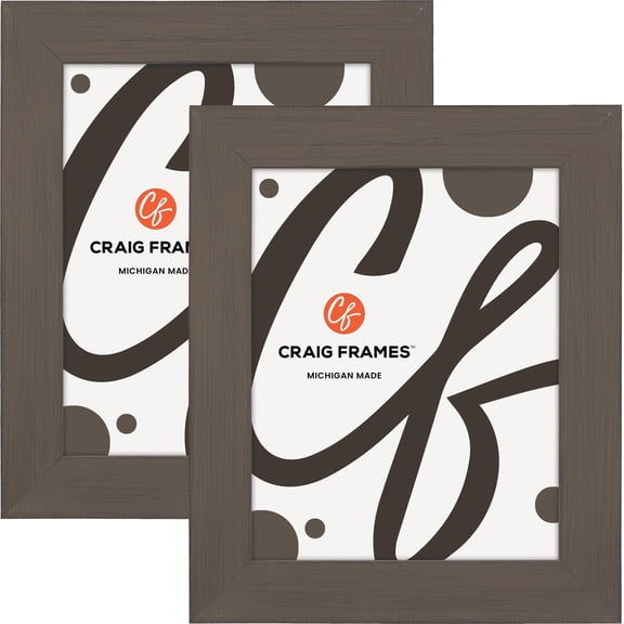 Craig Frames Jasper, 27x30 inch Picture Frame, Country Whiskey Brown, Set of 2