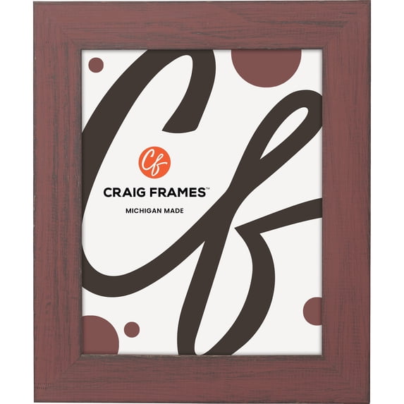 Craig Frames Jasper, 4x6 inch Picture Frame, Country Alabama Red