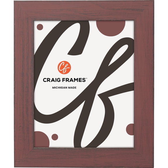 Craig Frames Jasper, 5x7 inch Picture Frame, Country Alabama Red