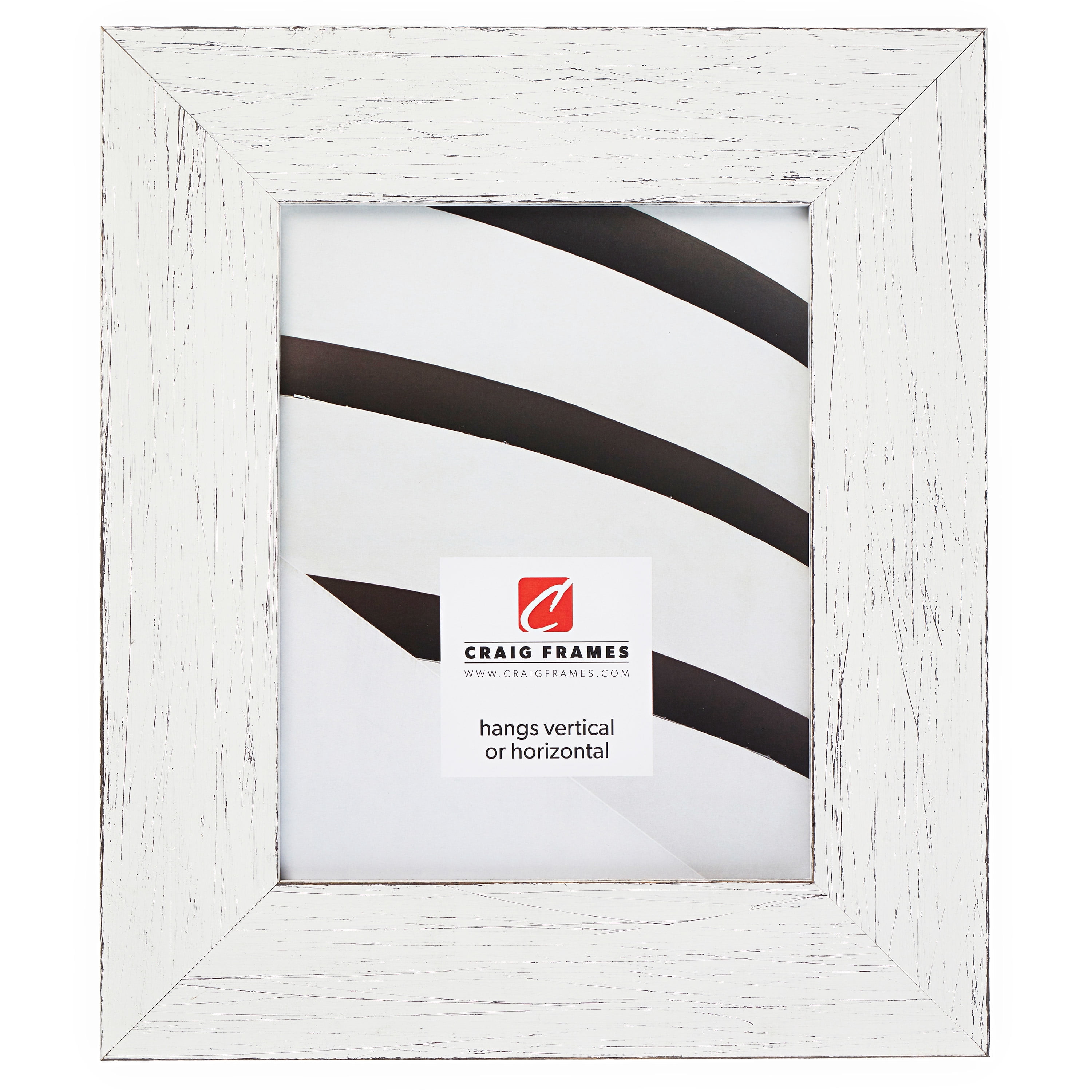 Craig Frames Jasper Wide, 18x24 inch Picture Frame, Country Marshmallow White