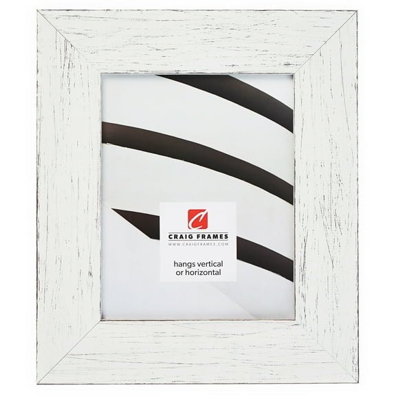 Craig Frames Jasper Wide, 19x25 inch Picture Frame, Country Marshmallow White