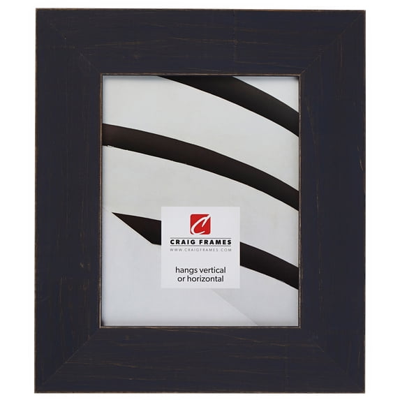 Craig Frames Jasper Wide, 8.5x11 inch Picture Frame, Country Weathered Blue