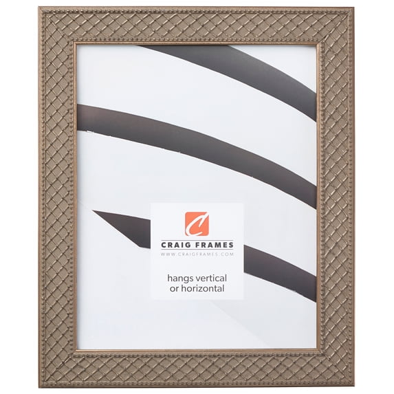 Craig Frames Lenox, 14x20 inch Picture Frame, Antique Silver Solid Wood