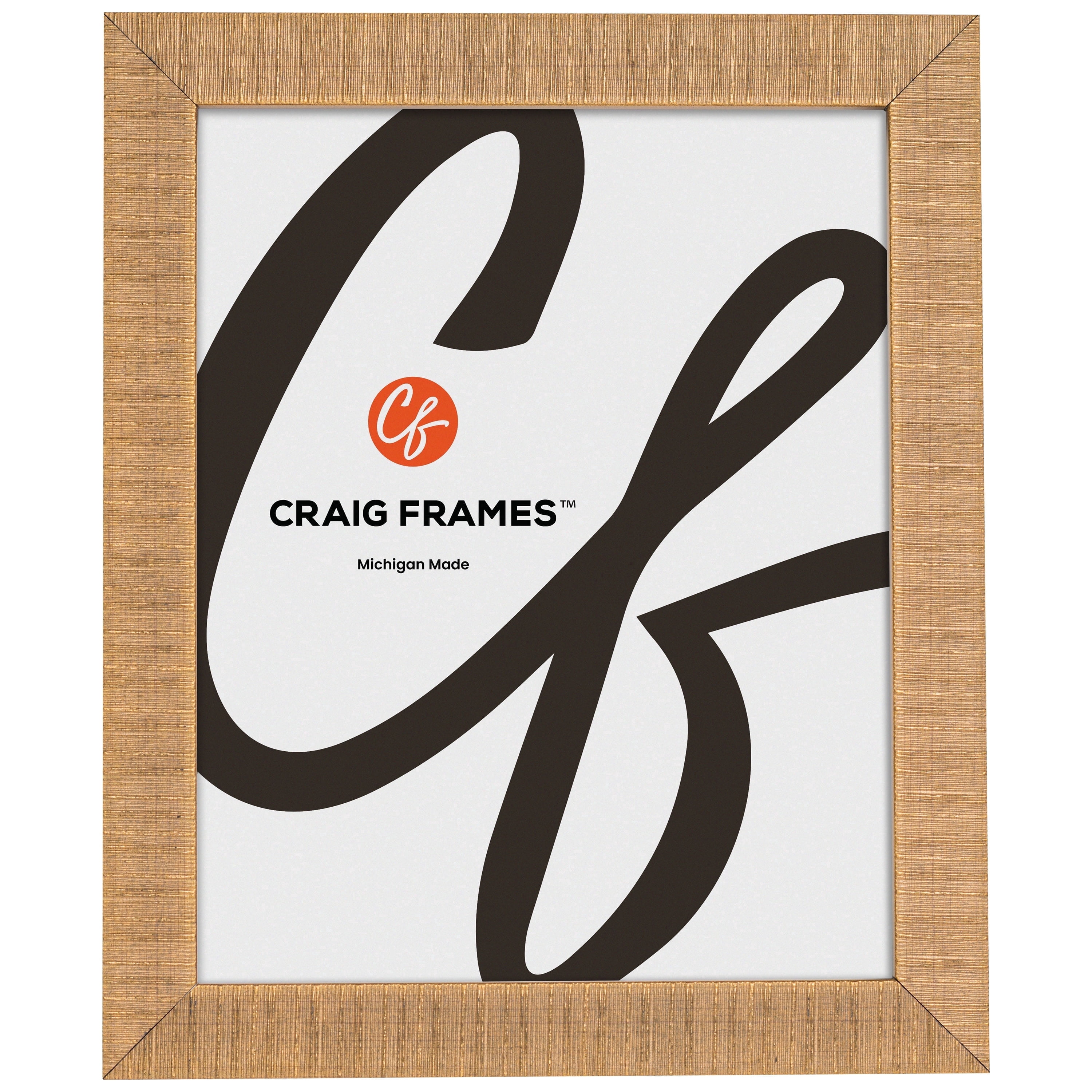 Craig Frames Linear, 18x24 Picture Frame, Gold
