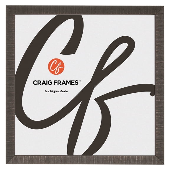 Craig Frames Linear, 20x20 Picture Frame, Aged Bronze