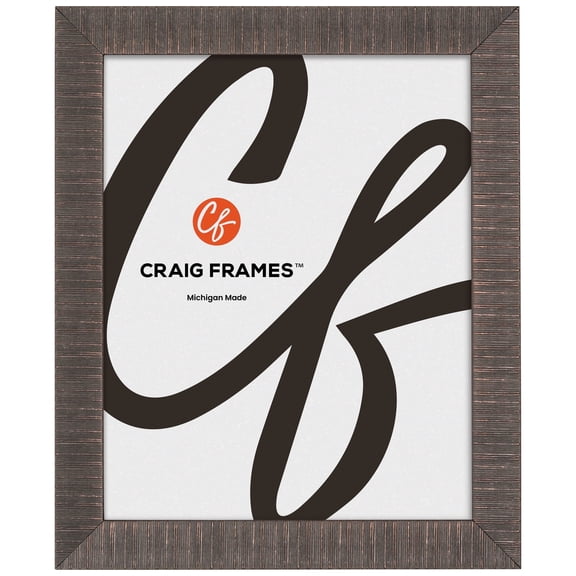 Craig Frames Linear, 24x32 Picture Frame, Aged Bronze