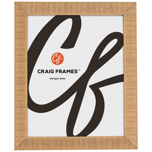 Craig Frames Linear, 7x10 Picture Frame, Gold