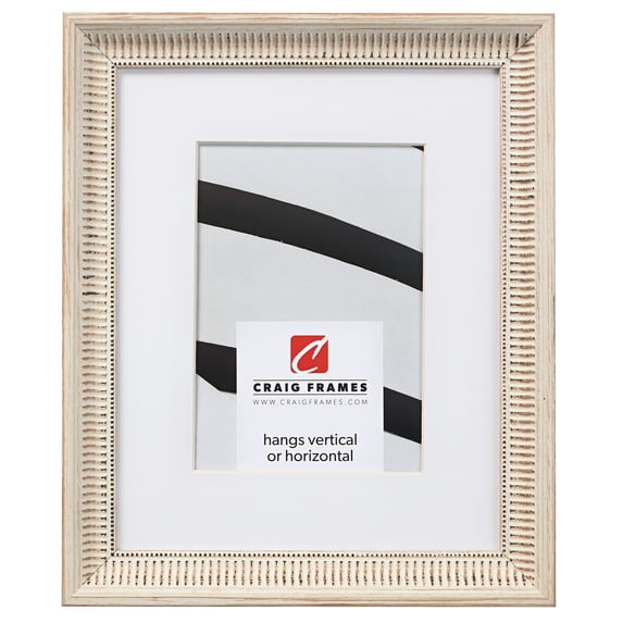 Craig Frames Luella, 16x24 inch Ornate Picture Frame Matted for a 12x18 Photo, Off-White
