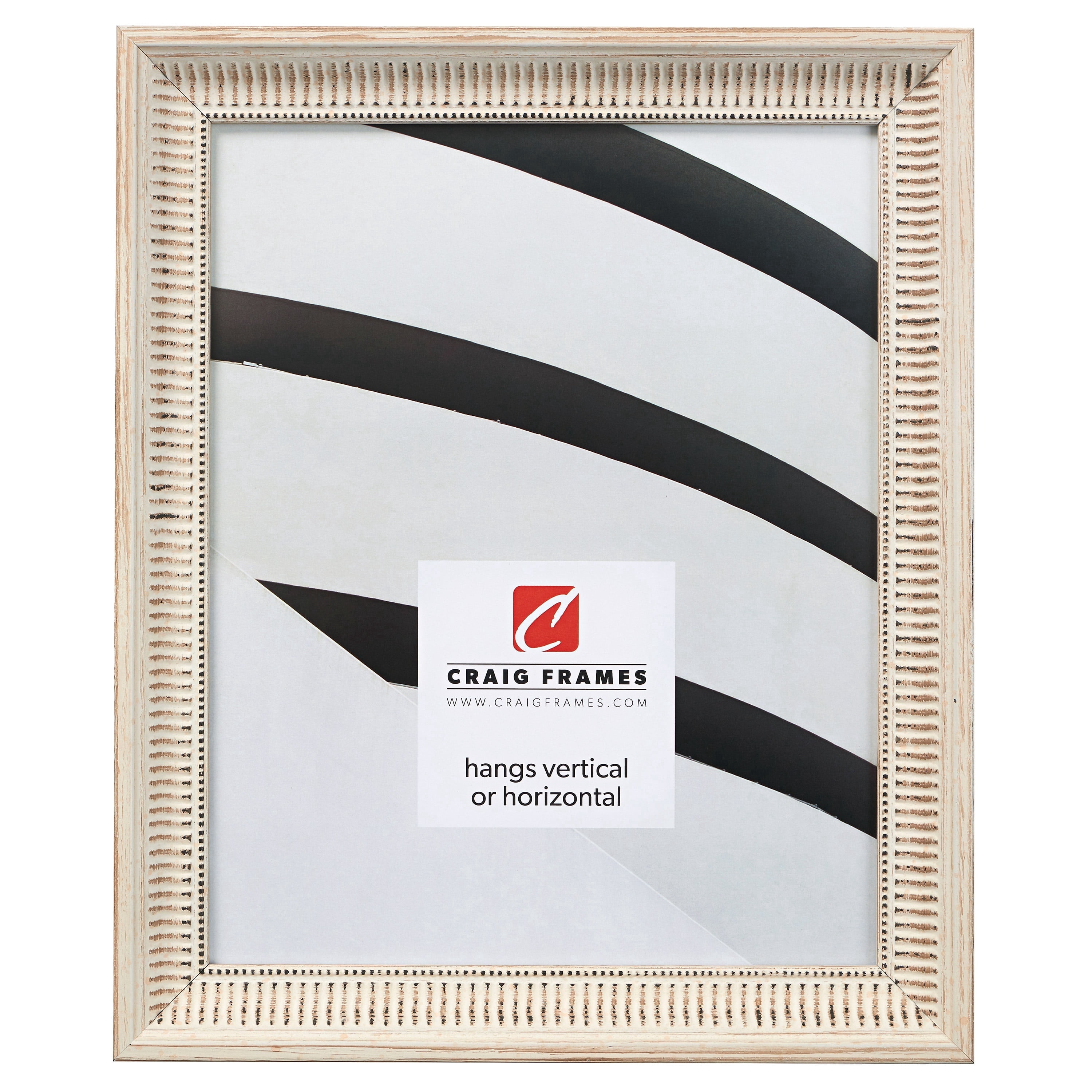 Craig Frames Luella, 18x24 inch Picture Frame, Ornate Off-White Wooden