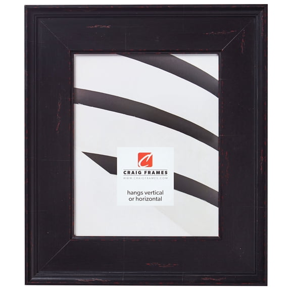 Craig Frames Maison, 8x12 inch Picture Frame, Antique Black