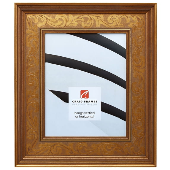 Craig Frames Marais II, 5x7 inch Picture Frame, Ornate European Gold