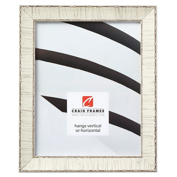 Craig Frames Marea, 11x14 inch Picture Frame, Weathered Off-White Birch Bark