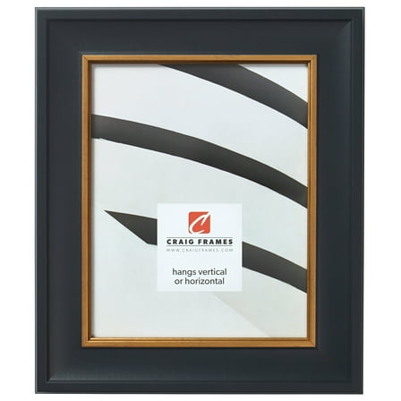 Craig Frames Martin, 18x24 inch Picture Frame, Black Velvet and Gold