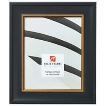 Craig Frames Martin, 8x12 inch Picture Frame, Black Velvet and Gold