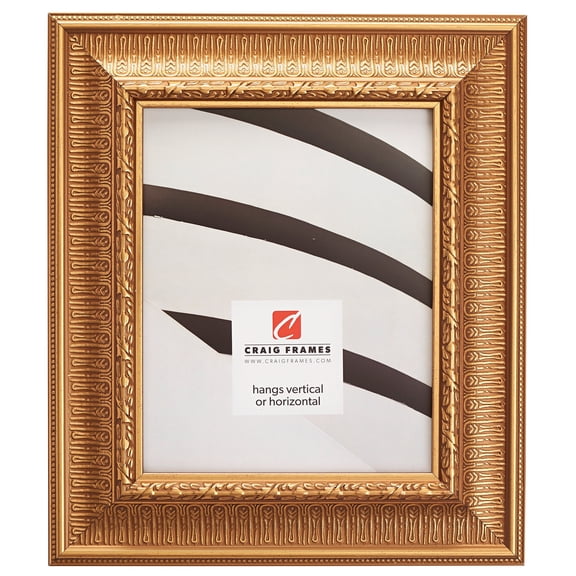 Craig Frames Maximus, 4x6 inch Picture Frame, Roman Gold