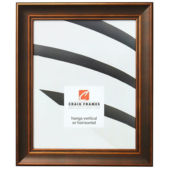 Craig Frames Metropolis 125, 12x18 inch Picture Frame, Antique Bronze