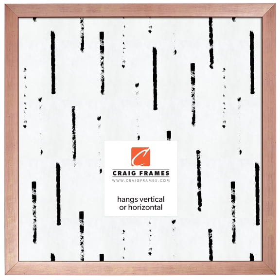 Craig Frames Milano, 20x20 inch Picture Frame, Rose Gold