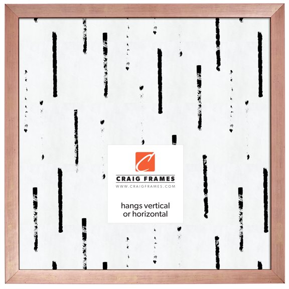 Craig Frames Milano, 24x24 inch Picture Frame, Rose Gold