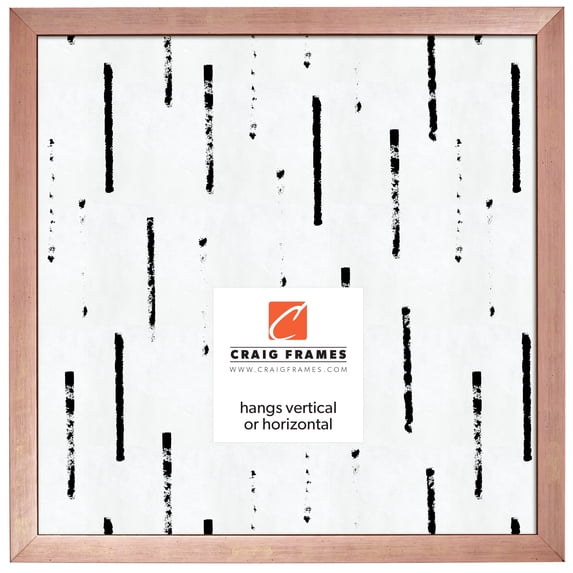 Craig Frames Milano, 24x24 inch Picture Frame, Rose Gold