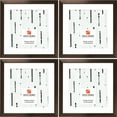 thumbnail image 1 of Craig Frames Modern Aesthetics 125, 12x12 inch Picture Frame Matted for a 9x9 Photo, Bronze, Set of 4, 1 of 5
