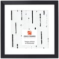 thumbnail image 1 of Craig Frames Modern Aesthetics 125, 16x16 inch Picture Frame Matted for a 12x12 Photo, Black, 1 of 5