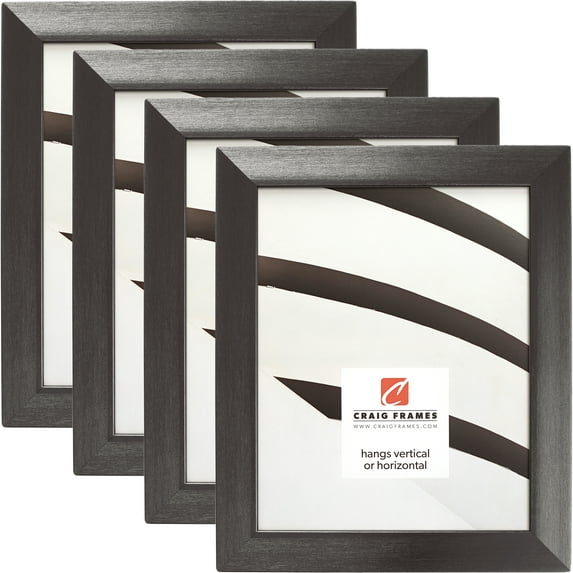 Craig Frames Modern Aesthetics 125, 20x30 inch Picture Frame, Charcoal, Set of 4