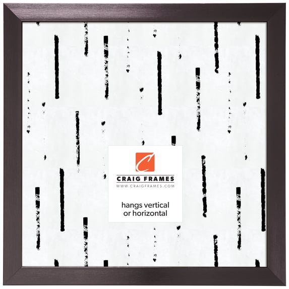 Craig Frames Modern Aesthetics 125, 24x24 inch Picture Frame, Charcoal