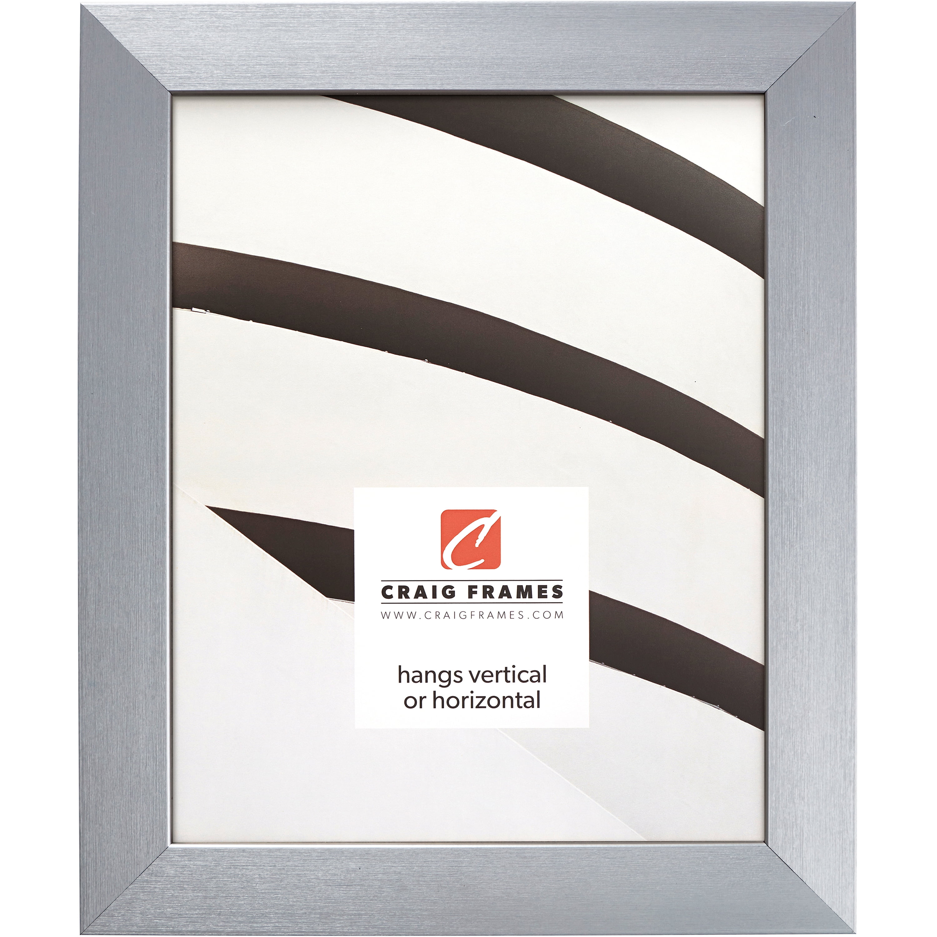 Craig Frames Modern Aesthetics 125, 24x32 inch Picture Frame, Silver ...