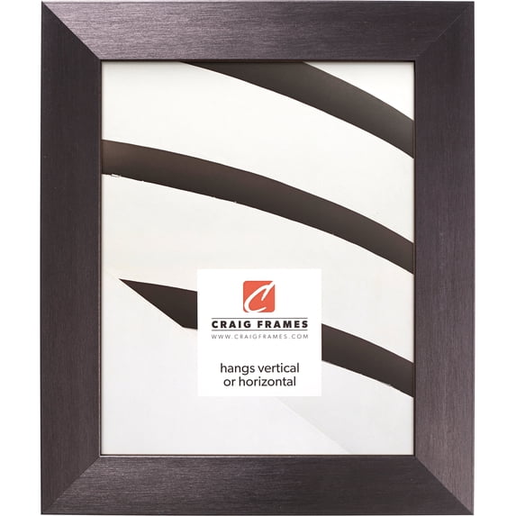 Craig Frames Modern Aesthetics 150, 11x17 inch Picture Frame, Charcoal