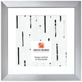 thumbnail image 1 of Craig Frames Modern Aesthetics 150, 16x16 inch Picture Frame Matted for a 12x12 Photo, Silver, 1 of 5