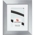 thumbnail image 1 of Craig Frames Modern Aesthetics 150, 5x7 inch Picture Frame Matted for a 4x6 Photo, Silver, 1 of 5