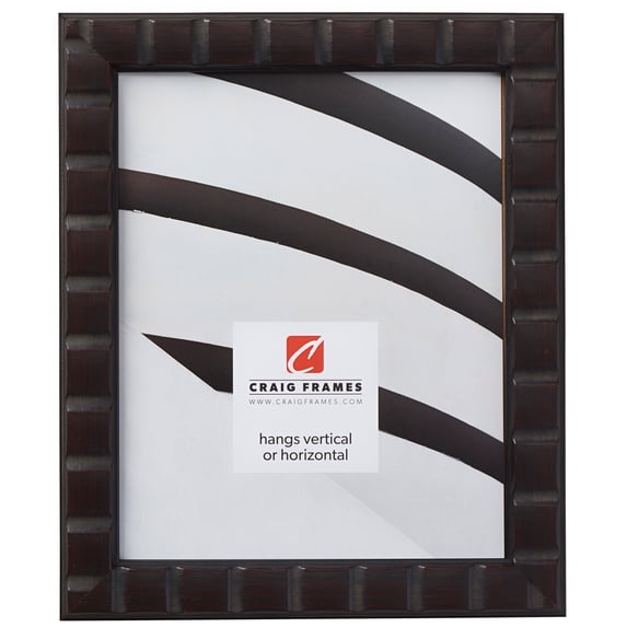 Craig Frames Mosaic, 11x17 inch Picture Frame, Erie Black