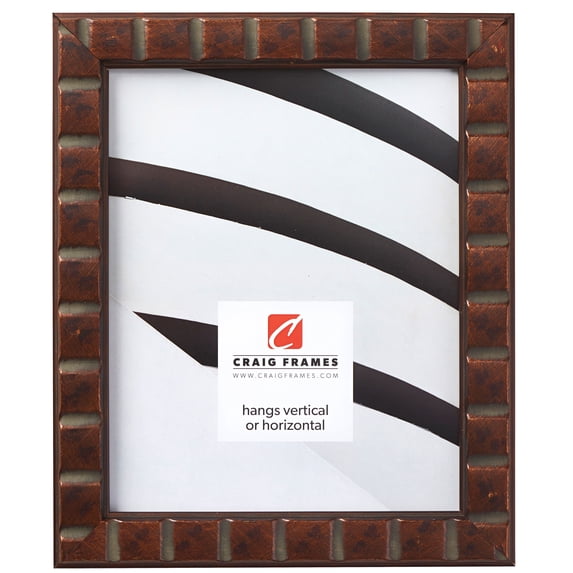 Craig Frames Mosaic, 18x36 inch Picture Frame, Aged Bronze