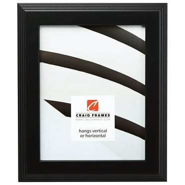 Craig Frames Mossehaus 1.5, 10x13 inch Picture Frame, Gallery Black