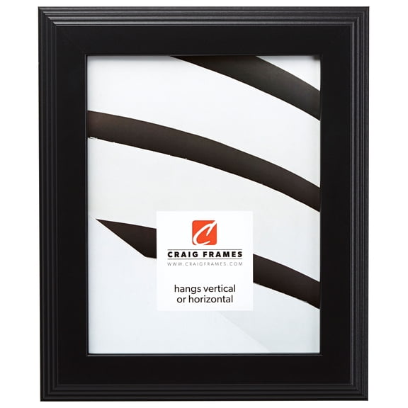 Craig Frames Mossehaus 1.5, 16x24 inch Picture Frame, Gallery Black