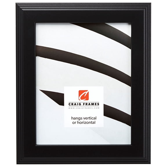 Craig Frames Mossehaus 1.5, 24x36 inch Picture Frame, Gallery Black