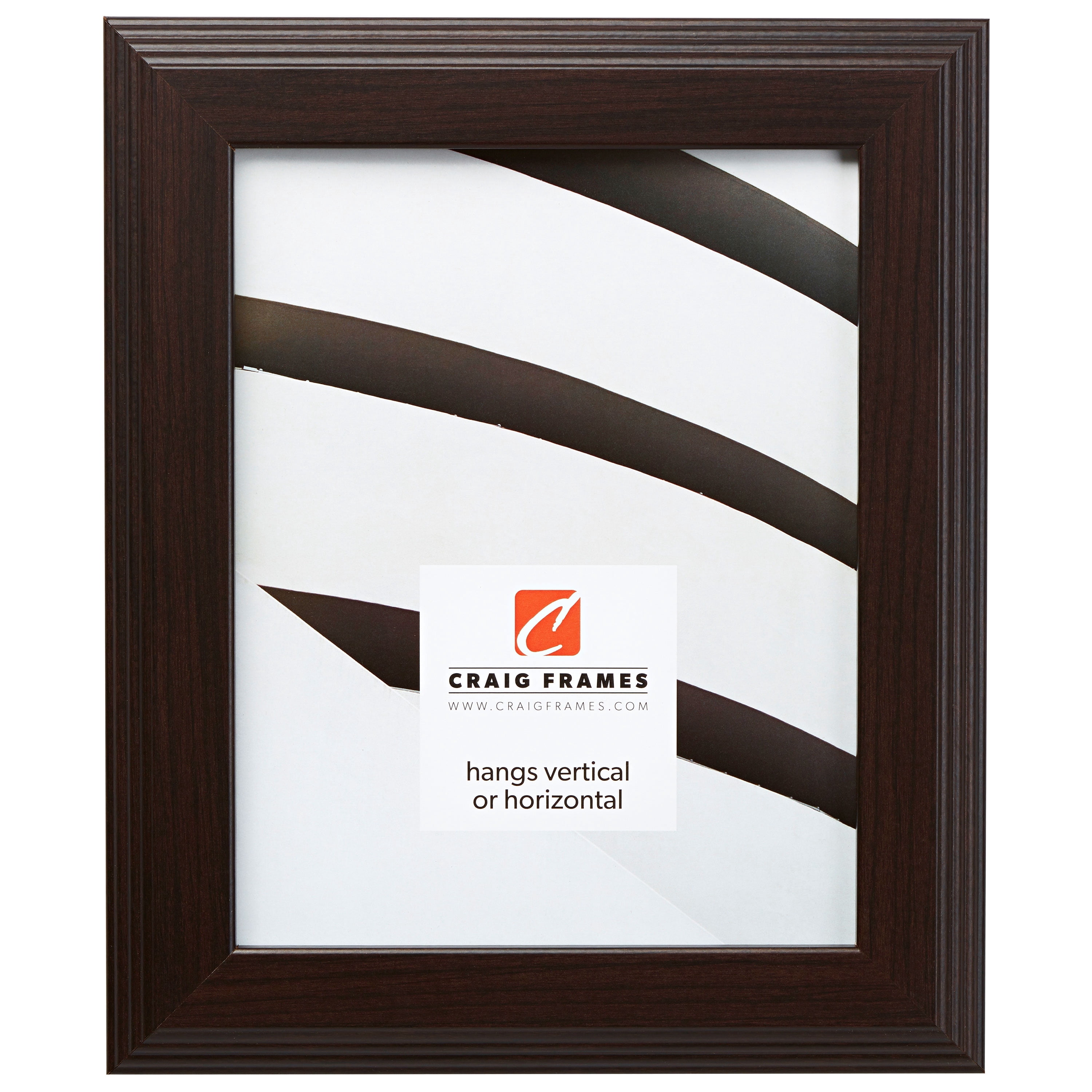 Craig Frames Mossehaus, 18x24 inch Picture Frame, Contemporary Dark Brown