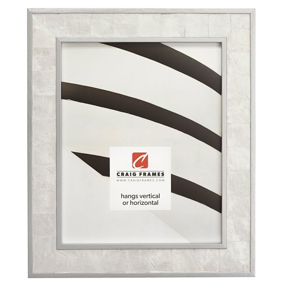 Craig Frames Opulence, 24x36 inch Picture Frame, Silver
