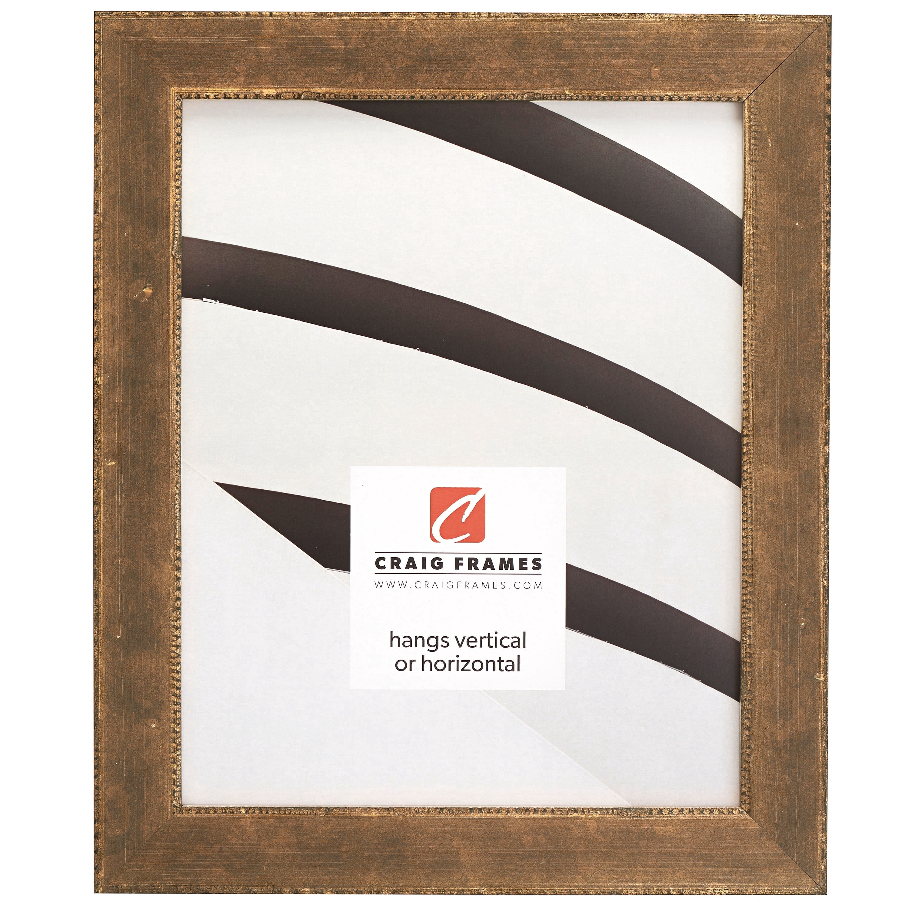 Craig Frames Patina 125, 18x24 inch Picture Frame, Copper and Black