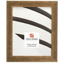 Craig Frames Patina 125, 4x10 inch Picture Frame, Copper and Black